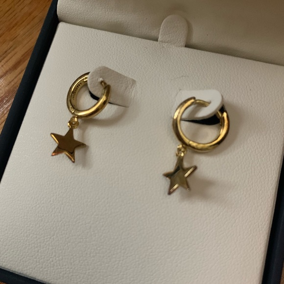 Argento Vivo Jewelry - Argento Vivo gold plated sterling silver star earrings